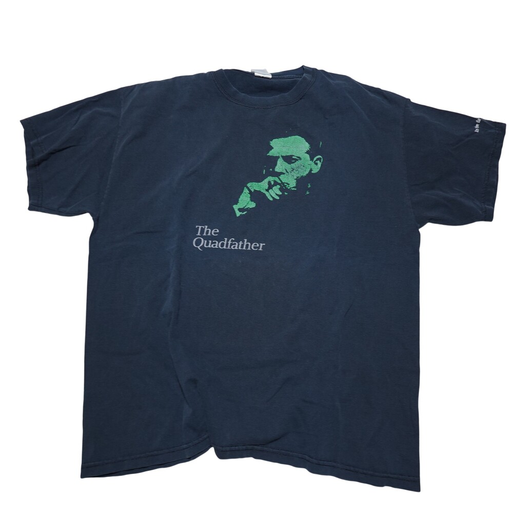 Vintage AMD Shirt Mens XL Blue The Quadfather Athlon 64 Parody Graphic Tee Top